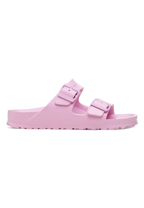 Birkenstock - BIRKENSTOCK ARIZONA EVA FONDANT PINK Klapki damskie. Okazja: na spacer, na co dzień, na plażę. Kolor: różowy. Materiał: materiał. Wzór: paski. Sezon: lato. Styl: casual, klasyczny