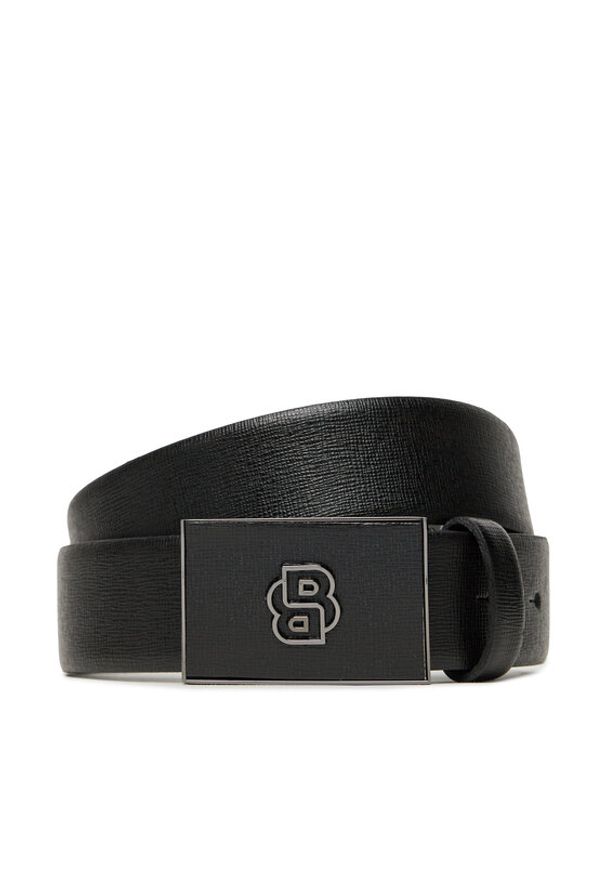 BOSS Pasek Męski 50548350 Czarny. Kolor: czarny. Materiał: skóra