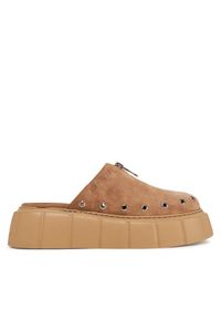 Inuikii Klapki Matila 30102-072 Beżowy. Kolor: beżowy. Materiał: zamsz, skóra