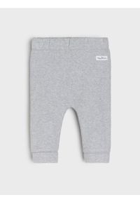 Sinsay - Prążkowane legginsy - szary. Kolor: szary. Materiał: prążkowany #1