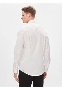 Calvin Klein Koszula K10K112301 Biały Slim Fit. Kolor: biały. Materiał: bawełna