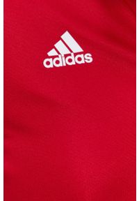 adidas Performance Bluza damska kolor czerwony z nadrukiem. Okazja: na co dzień. Kolor: czerwony. Wzór: nadruk. Styl: casual #5