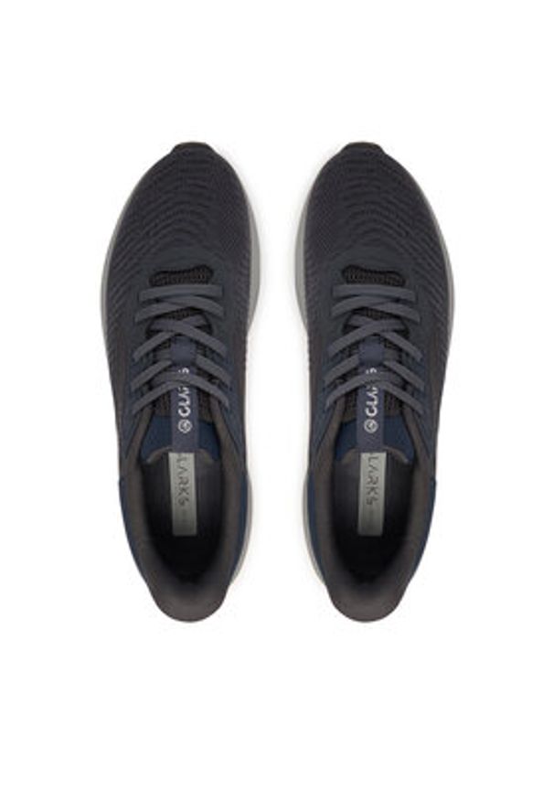 Clarks Sneakersy Pace Move 26186613 Granatowy. Kolor: niebieski. Materiał: materiał