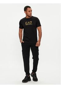 EA7 Emporio Armani T-Shirt 3DPT08 PJM9Z 1200 Czarny Regular Fit. Kolor: czarny. Materiał: bawełna