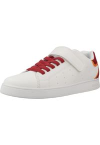 Geox - Buty GEOX J ECLYPER B. Biały. Kolor: biały. Materiał: syntetyk, tkanina. Sport: turystyka piesza
