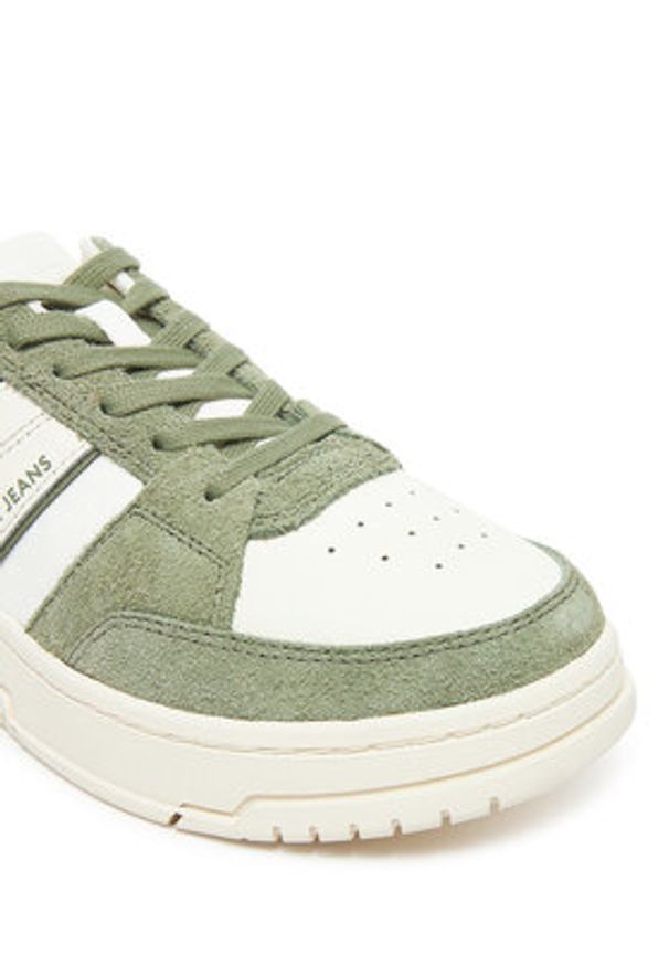 Tommy Jeans Sneakersy Tjm Cupsole Pods EM0EM01579 Biały. Kolor: biały. Materiał: skóra