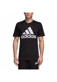 Adidas - Koszulka męska czarna adidas DT9933 - S. Kolor: czarny. Materiał: dzianina, bawełna. Długość rękawa: krótki rękaw. Długość: krótkie. Sport: fitness #1