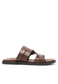 Gino Rossi Klapki MARCELLO-01 MB Brązowy. Kolor: brązowy. Materiał: skóra #8