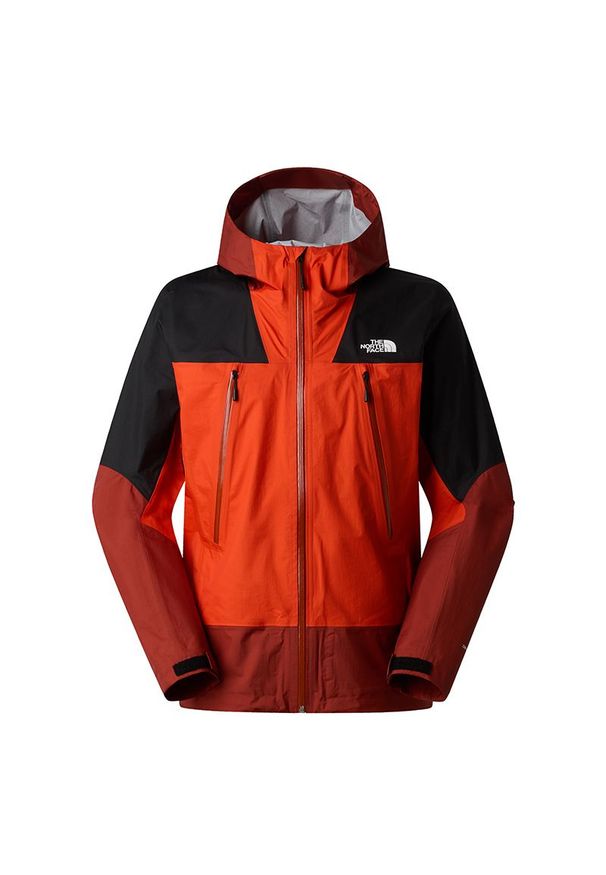 Kurtka męska The North Face Signal 2.5L DryVent 0A87GRM7U1 - czerwona. Kolor: czerwony. Materiał: tkanina, materiał, nylon. Styl: klasyczny. Sport: fitness