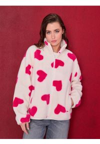 Sinsay - Bluza bomberka ze wzorem w serca - wielobarwny #1