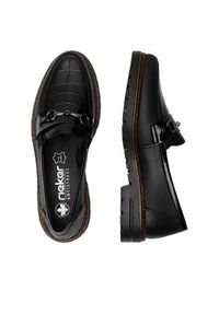 Rieker Loafersy 54862-01 Czarny. Kolor: czarny. Materiał: skóra #4