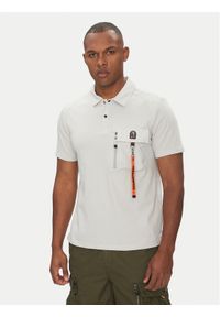Parajumpers Polo Rescue 25SMPMPORE10 Szary Regular Fit. Typ kołnierza: polo. Kolor: szary. Materiał: bawełna