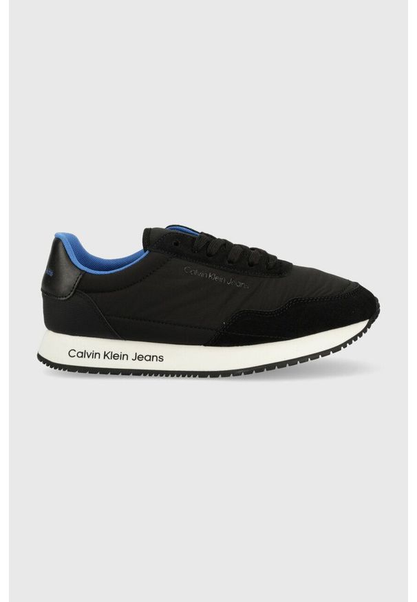 Calvin Klein Jeans sneakersy RETRO RUNNER SOFTNY kolor czarny YW0YW00929. Nosek buta: okrągły. Zapięcie: sznurówki. Kolor: czarny. Materiał: poliester, guma