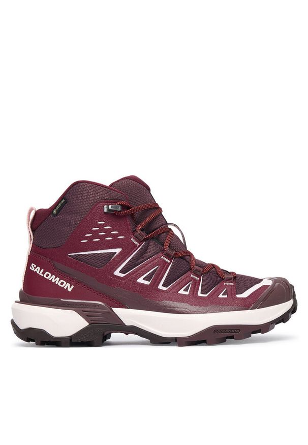 salomon - Trekkingi Salomon. Kolor: czerwony