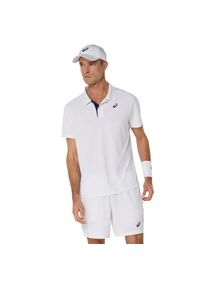 Polo Asics Court. Typ kołnierza: polo. Kolor: biały. Sport: tenis #1