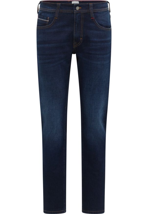 Męskie Spodnie Jeansowe Mustang Style Oregon Slim Denim Blue 1015867 5000 803