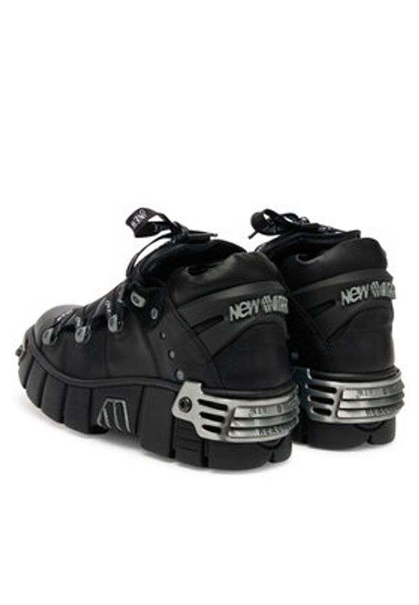 NEW ROCK Sneakersy M-WALL106NSHLACE-C2 Czarny. Kolor: czarny. Materiał: skóra