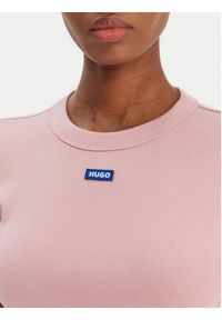 Hugo - HUGO T-Shirt Baby 50510749 Różowy Slim Fit. Kolor: różowy. Materiał: bawełna #3