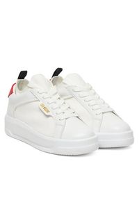 Love Moschino - LOVE MOSCHINO Sneakersy JA15055G1OIZ010B Biały. Kolor: biały. Materiał: materiał #3