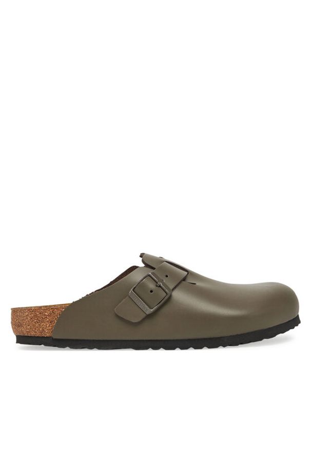 Birkenstock Klapki Boston NL 1029079 Brązowy. Kolor: brązowy. Materiał: skóra