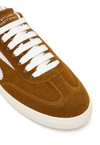 Stuart Weitzman Sneakersy Runaround SK928 XYP Brązowy. Kolor: brązowy. Materiał: skóra, zamsz