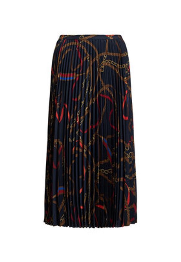 Lauren Ralph Lauren - LAUREN RALPH LAUREN Spódnica plisowana 200P03550001 Granatowy Regular Fit. Kolor: niebieski. Materiał: syntetyk