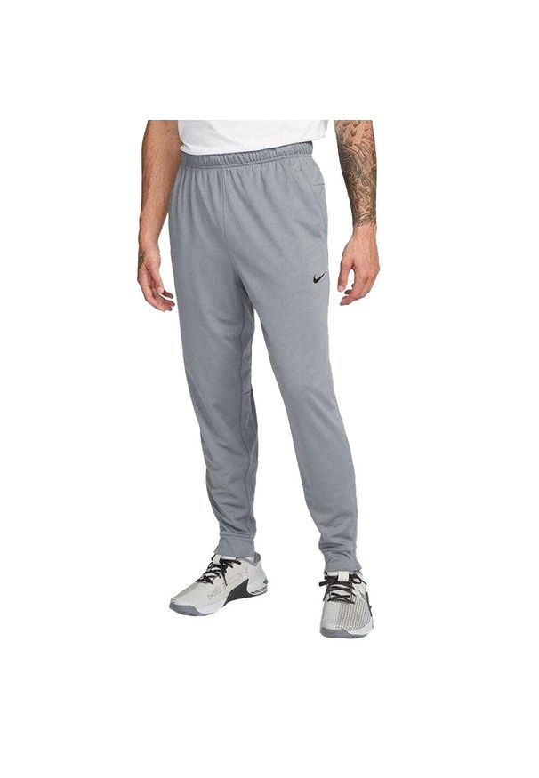 Nike - Męskie Spodnie Do Biegania Totality DriFIT. Kolor: czarny, szary, wielokolorowy. Sport: turystyka piesza