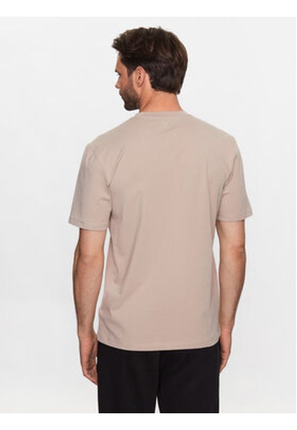 Guess T-Shirt Alphy Z2YI11 J1314 Beżowy Regular Fit. Kolor: beżowy. Materiał: bawełna