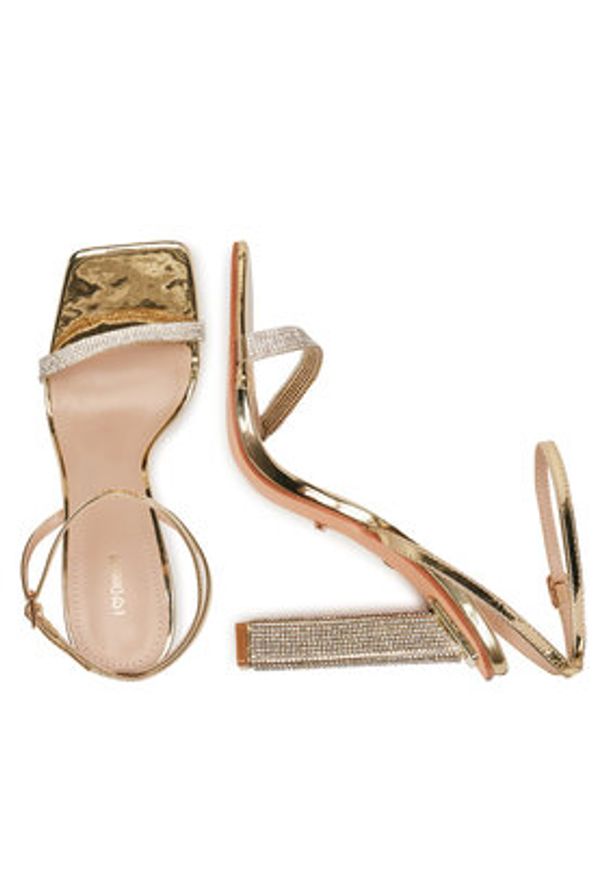 DeeZee Sandały ZALF1468-5 Złoty. Kolor: złoty. Materiał: syntetyk, materiał