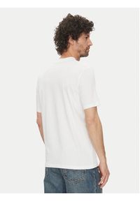 Karl Lagerfeld - KARL LAGERFELD T-Shirt 755750 500221 Biały Regular Fit. Typ kołnierza: dekolt w karo. Kolor: biały. Materiał: bawełna #3