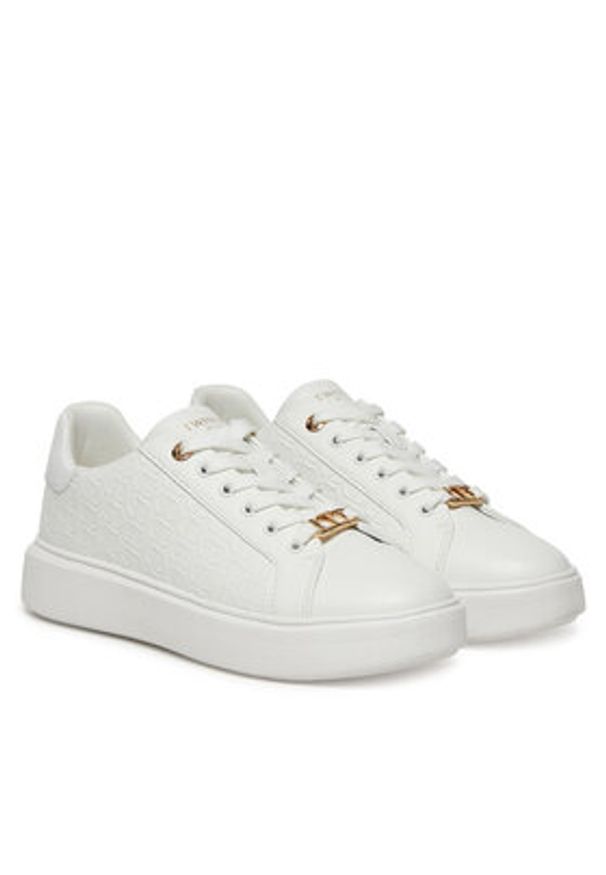 TwinSet - TWINSET Sneakersy 251TCP01C Biały. Kolor: biały. Materiał: skóra