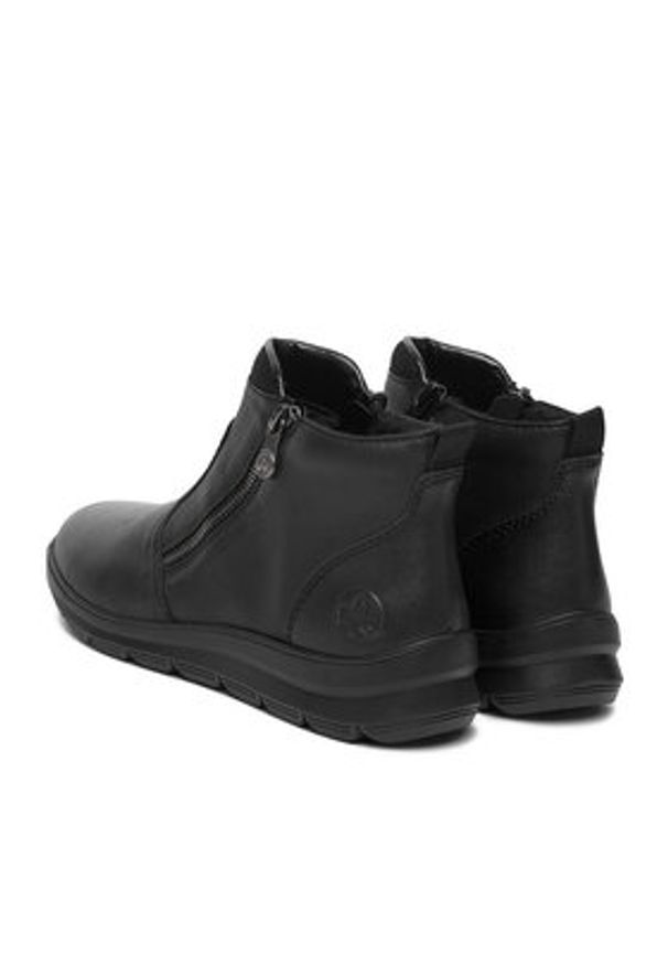 Rieker Botki CEO-Z0060-00 Czarny. Kolor: czarny. Materiał: materiał
