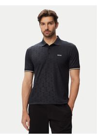 BOSS Polo Game 1 50564785 Granatowy Slim Fit. Typ kołnierza: polo. Kolor: niebieski. Materiał: syntetyk #1