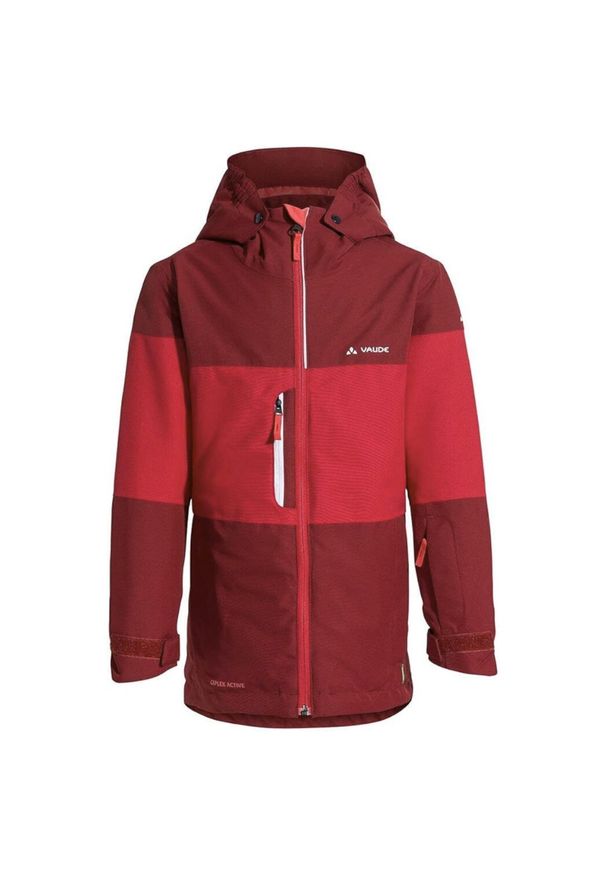 Kurtka narciarska dla dzieci Vaude Kids Snow Cup. Kolor: czerwony. Sezon: zima. Sport: narciarstwo