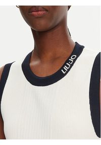 Liu Jo Sport Sweter TA5092 MS022 Biały Regular Fit. Kolor: biały. Materiał: syntetyk. Styl: sportowy #3