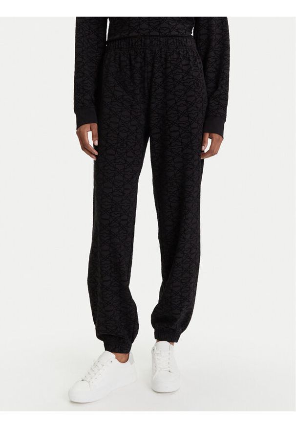 Hugo - HUGO Spodnie dresowe 50545211 Czarny Regular Fit. Kolor: czarny. Materiał: bawełna, dresówka