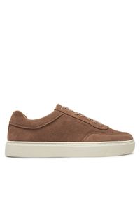 Calvin Klein Sneakersy Lace Up Suede HM0HM01792 Brązowy. Kolor: brązowy. Materiał: skóra, zamsz #1