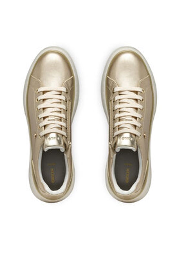 Geox Sneakersy D Sunnetty D55YHA 0NFBN C2012 Złoty. Kolor: złoty. Materiał: skóra