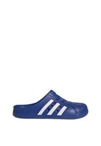 Adidas - adilette Clogs. Okazja: na co dzień. Kolor: niebieski, biały, wielokolorowy. Styl: casual