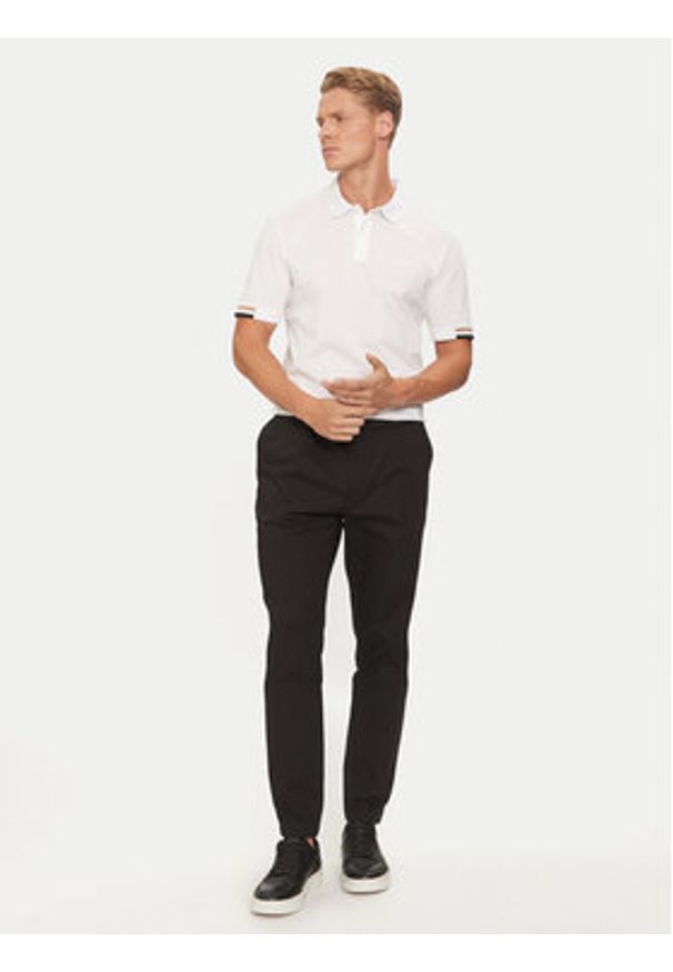 BOSS - Boss Polo Parlay 147 50467113 Biały Regular Fit. Typ kołnierza: polo. Kolor: biały. Materiał: bawełna