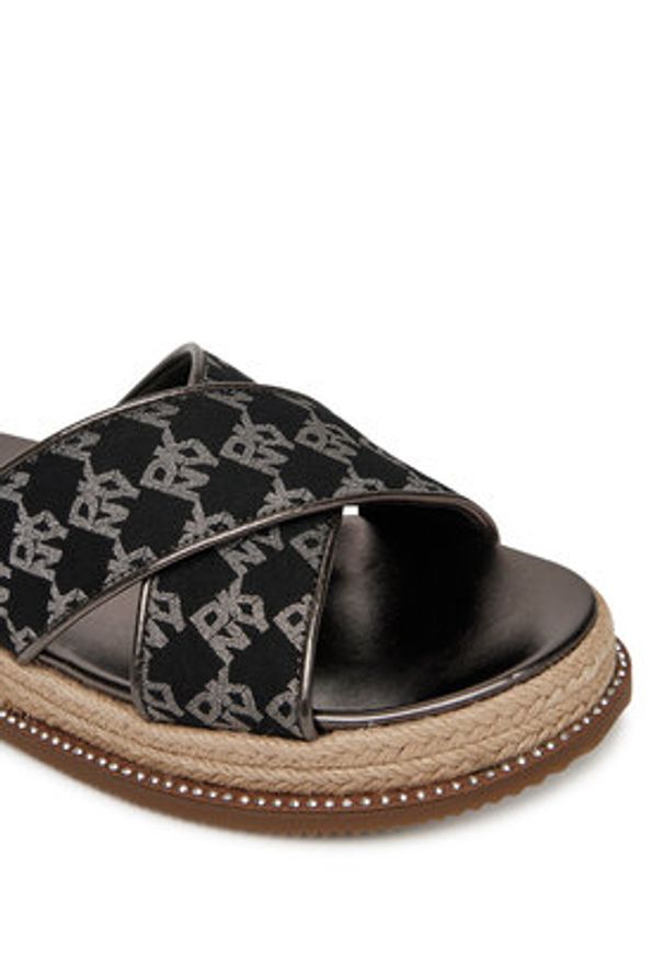 DKNY Espadryle K1564874 Czarny. Kolor: czarny. Materiał: materiał