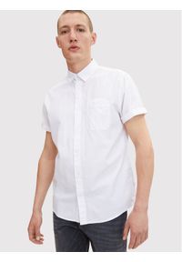 Tom Tailor Koszula 1031706 Biały Regular Fit. Kolor: biały. Materiał: bawełna