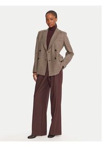 Weekend Max Mara Marynarka Giove 2525046022 Brązowy Regular Fit. Kolor: brązowy. Materiał: wełna #5