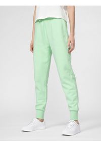 4f - Spodnie dresowe joggery damskie. Kolor: zielony. Materiał: dresówka #2