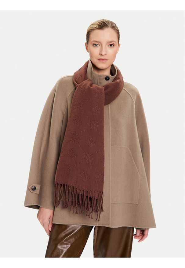 Guess Szalik AW5419POL03 Brązowy. Kolor: brązowy. Materiał: poliester, materiał