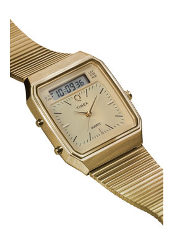 Timex Zegarek Q Timex® 1982 Chronograph TW2Y06000 Złoty. Kolor: złoty