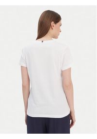 TOMMY HILFIGER - Tommy Hilfiger T-Shirt Heritage V-Neck Tee WW0WW24969 Biały Regular Fit. Kolor: biały. Materiał: bawełna #6
