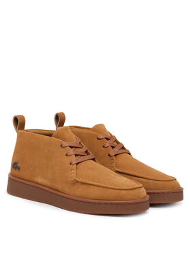 Lacoste Sneakersy Chukka Suede 7-50SMA0028 Brązowy. Kolor: brązowy. Materiał: skóra, zamsz