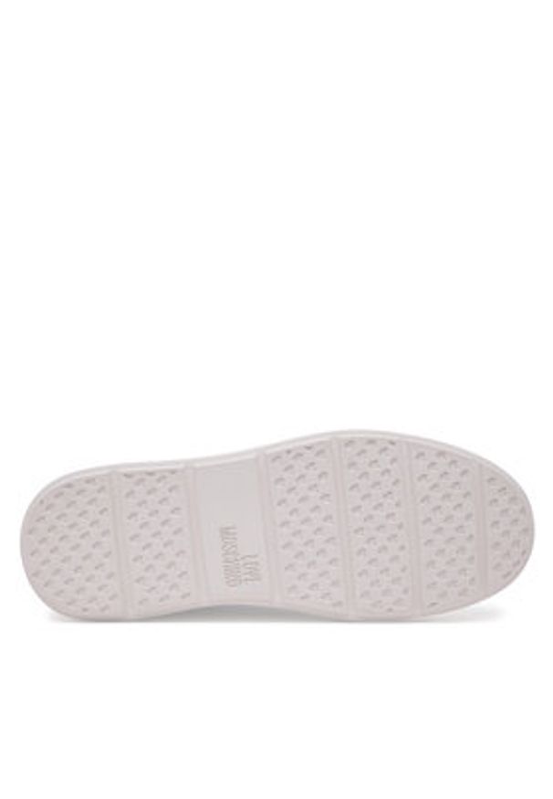 Love Moschino - LOVE MOSCHINO Sneakersy JA15394G1MIA0100 Biały. Kolor: biały. Materiał: skóra