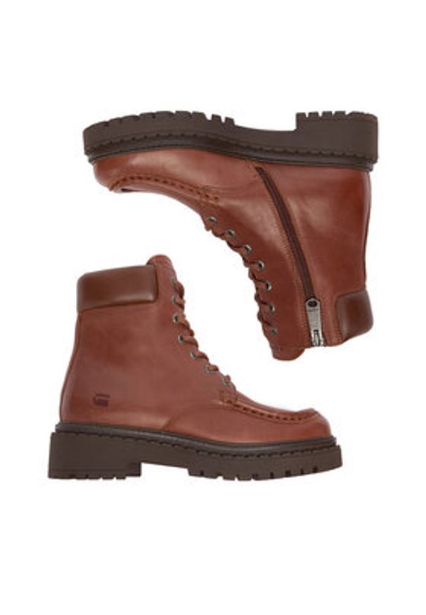 G-Star RAW - G-Star Raw Trzewiki EO-MERIC-25FW35 Brązowy. Kolor: brązowy. Materiał: skóra